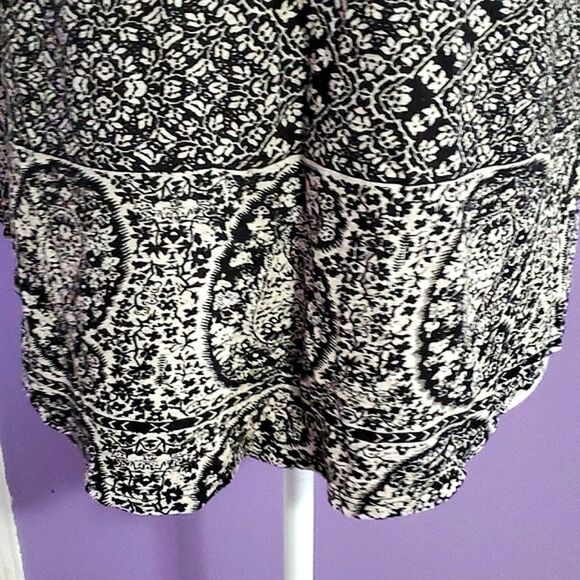 Lucky Brand Boho Paisley Floral Flowy Long Sleeve Modal Blend Knit Top - Picture 3 of 9
